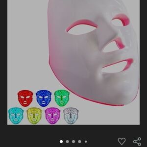 Amazon LED Facial Mask for Women — White with Pink Accent